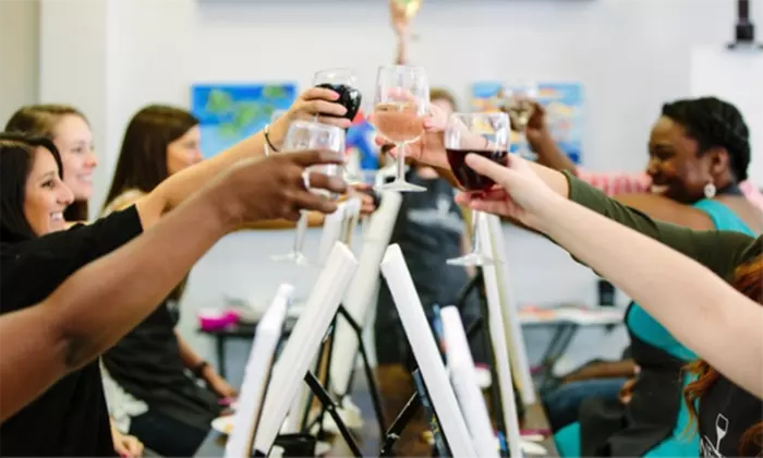 Admission for One or Two to Any Public Canvas Class at Wine & Design (Up to 29% Off) - Primary Image