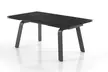 Table extensible Oresteluchetta élégante et moderne avec un plateau en céramique et une base en acier - Second Medium