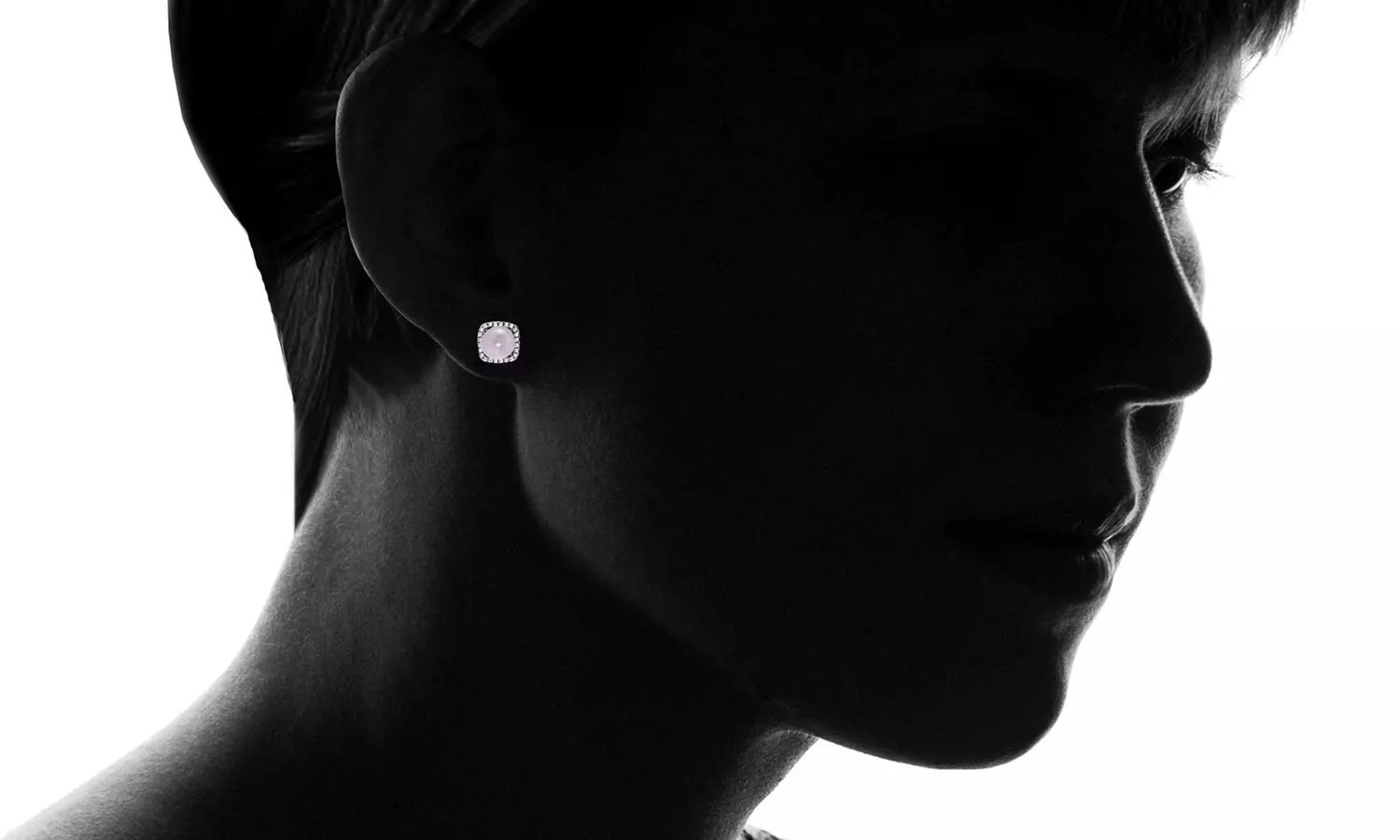 Clearance: Nina & Grace Freshwater Pearl & CZ Halo Stud Earrings in Sterling Silver - Second Medium