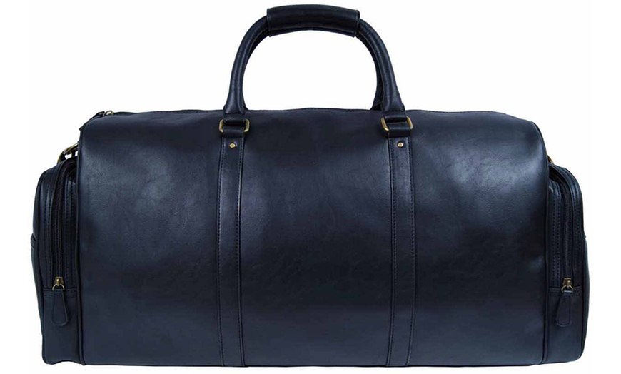 Image 3: Men’s Faux Leather Holdall