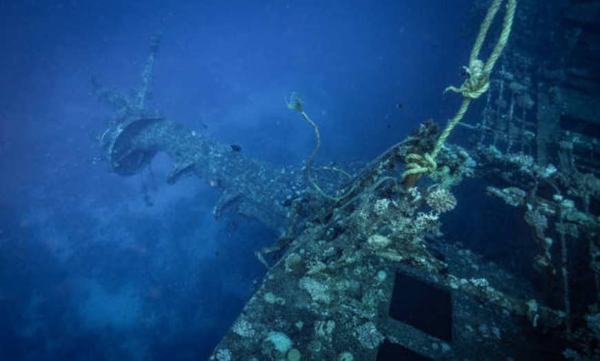 Image 6: Bautismo de buceo en barco hundido para 1 o 2 personas con fotos