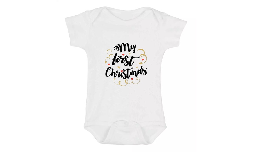 Image 7: Christmas Baby Bodysuit