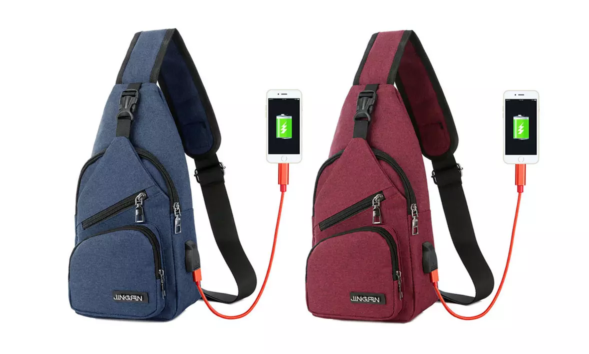 Sac en bandoulière avec port USB