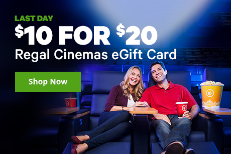 $10 for $20 Regal eGift Card