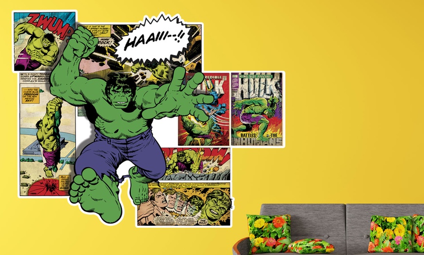 Image 3: Stickers muraux 3D Marvel