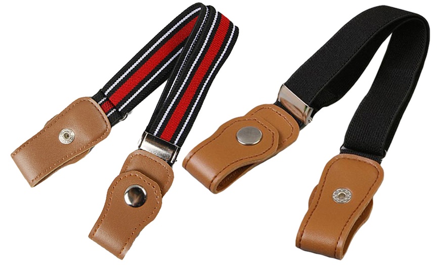 Image 11: Kids' Buckle-Free Elastic Belt