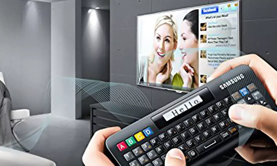 Samsung 2-in-1 QWERTY Remote Control for Samsung Smart TVs - Second Medium