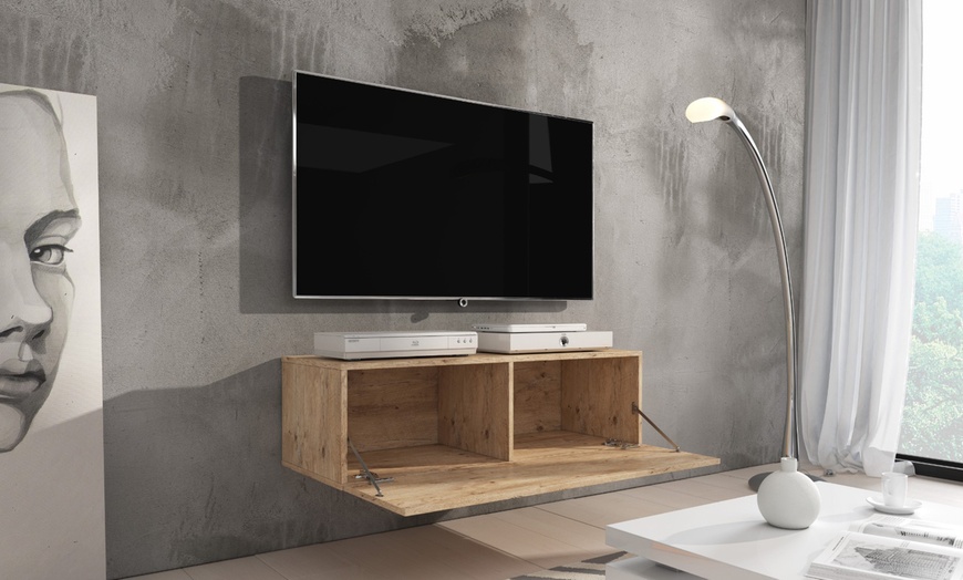 Image 8: E-Com Rocco Floating TV Unit