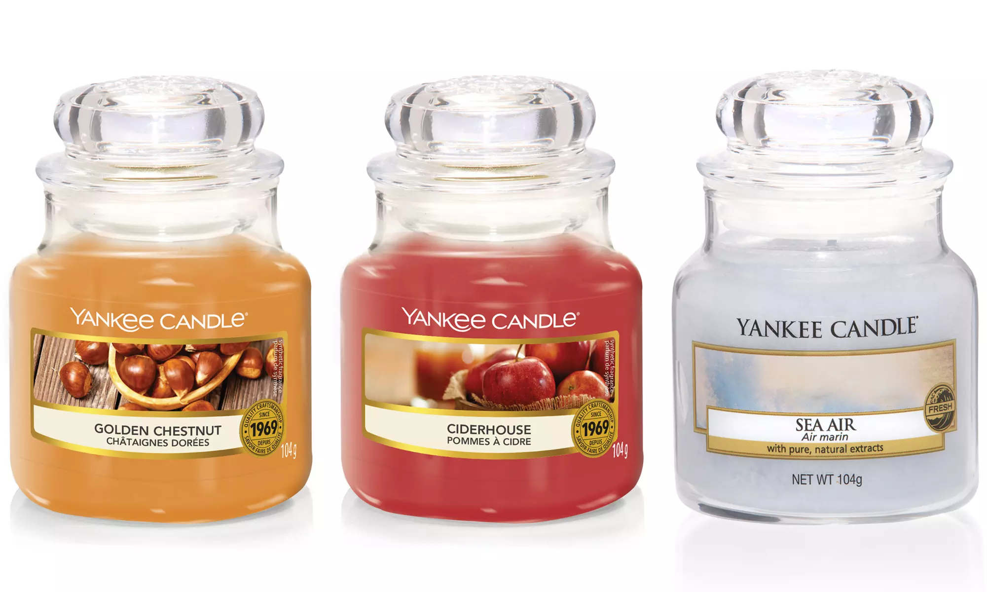 3 ou 6 Bougies en petits pots Yankee Candle - Second Medium