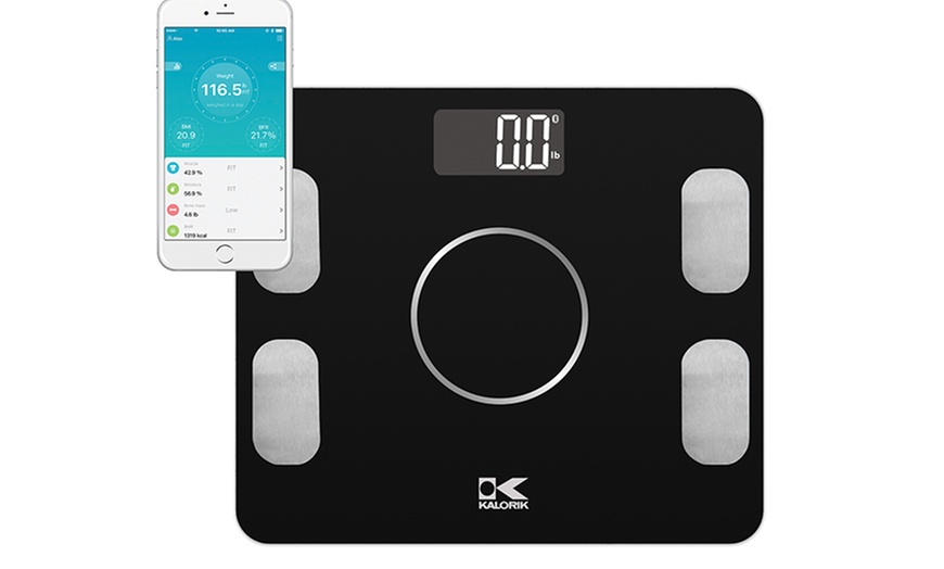 Kalorik Bluetooth Electronic Body Fat Scale with Body Analysis | Groupon