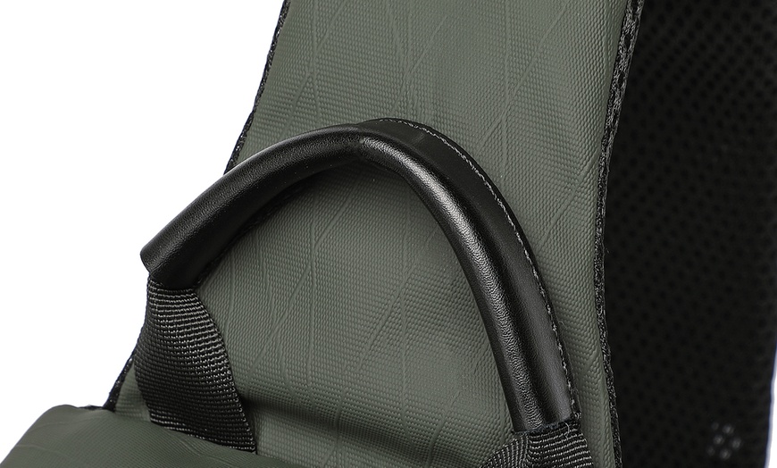 Image 20: Water-Resistant Lightweight Sling Chest Bag