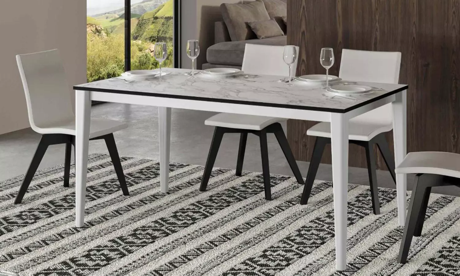 Table à rallonge Kaneva, extensible jusqu'à 170 cm ou 210-260 cm, livraison offerte - Primary Image