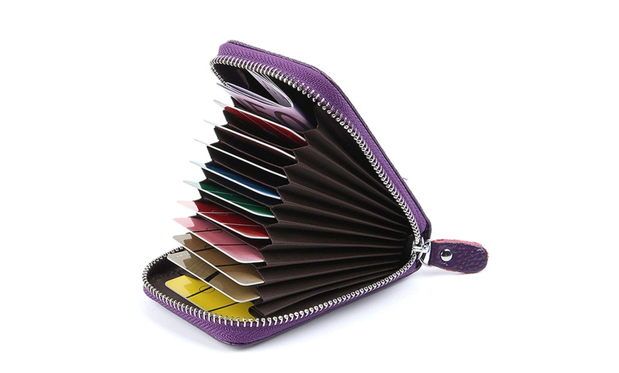 Image 9: Cartera de cuero para tarjetas