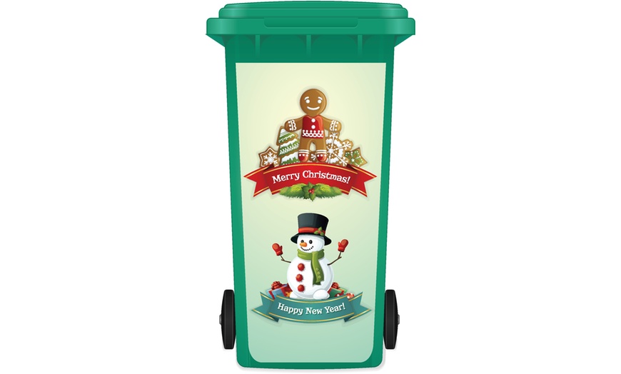 Image 11: Christmas Wheelie Bin Sticker