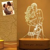 Image 2: Custom Sketch Photo Night Light at Justyling