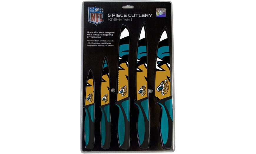 Image 46: The Sports Vault NFL Kitchen Knife Set (5-Piece)