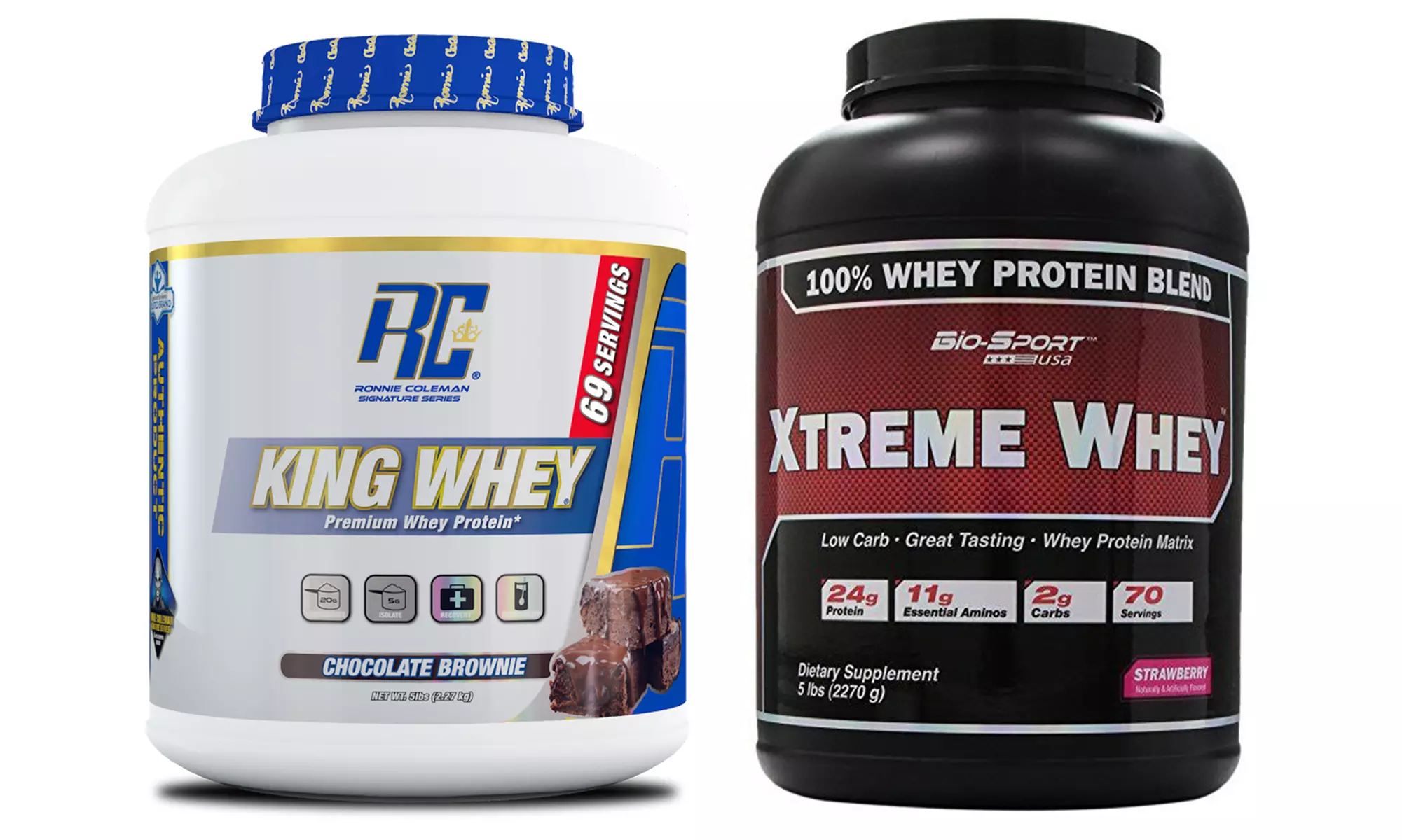 Whey Powder (5Lbs.) and Shaker Cup with Straps at LeanMax Nutrition Center - Primary Image