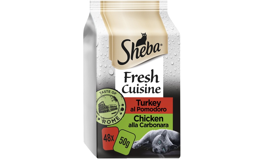 Image 6: 48 or 96 Sheba Fresh Fine Cat Food Pouches