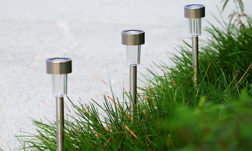 Image 10: Set of 10 Solar Stick Lights