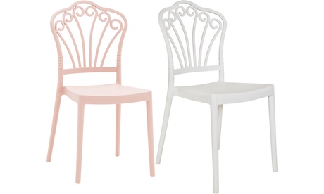 Set di 4 sedie Cartoon Cribel, disponibili in 2 colori