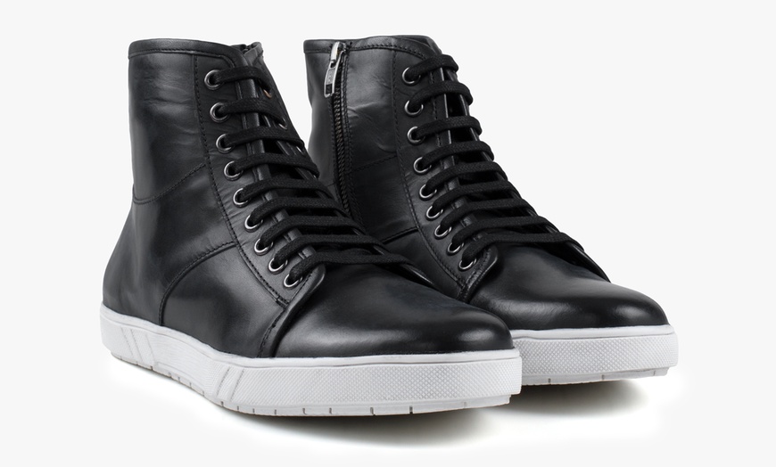 Image 10: Redfoot Men's Leather High Tops