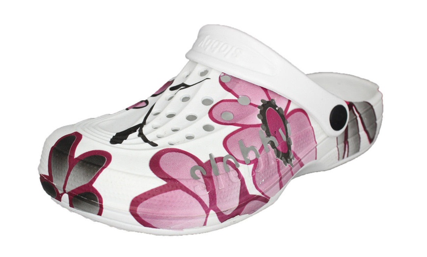 Image 11: Women's Floral Printed Clogs