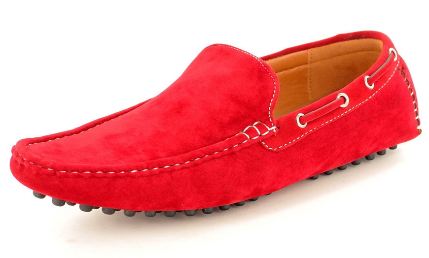 Image 48: Men's Faux Suede Casual Loafers