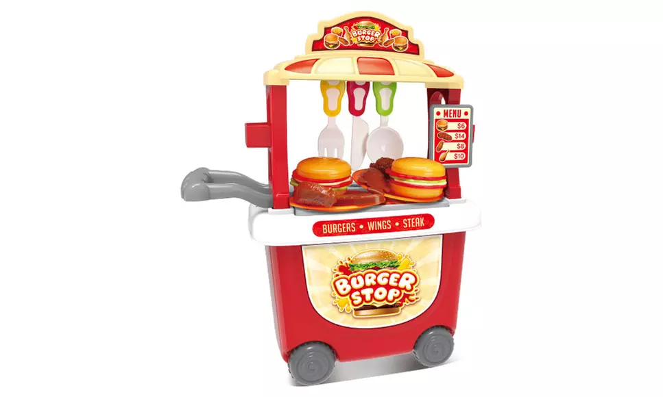 Ice Cream, Candy, or Hamburger Portable Cart Pretend Playset - Second Medium