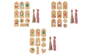 100-Piece Christmas Kraft Paper Gift Tags