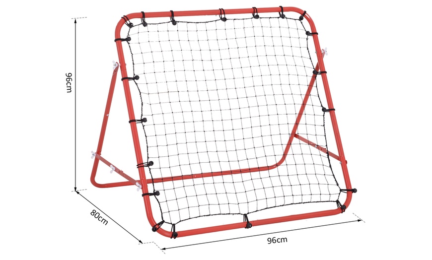 Image 3: Homcom Rebounder Net Practice Football Target Goal