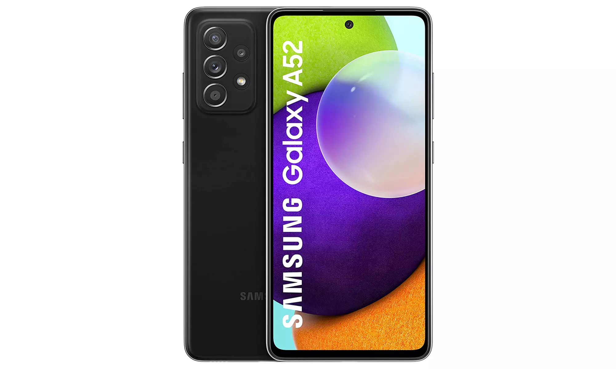 Samsung A52 ave 128 go de mémoire, coloris noir - Primary Image