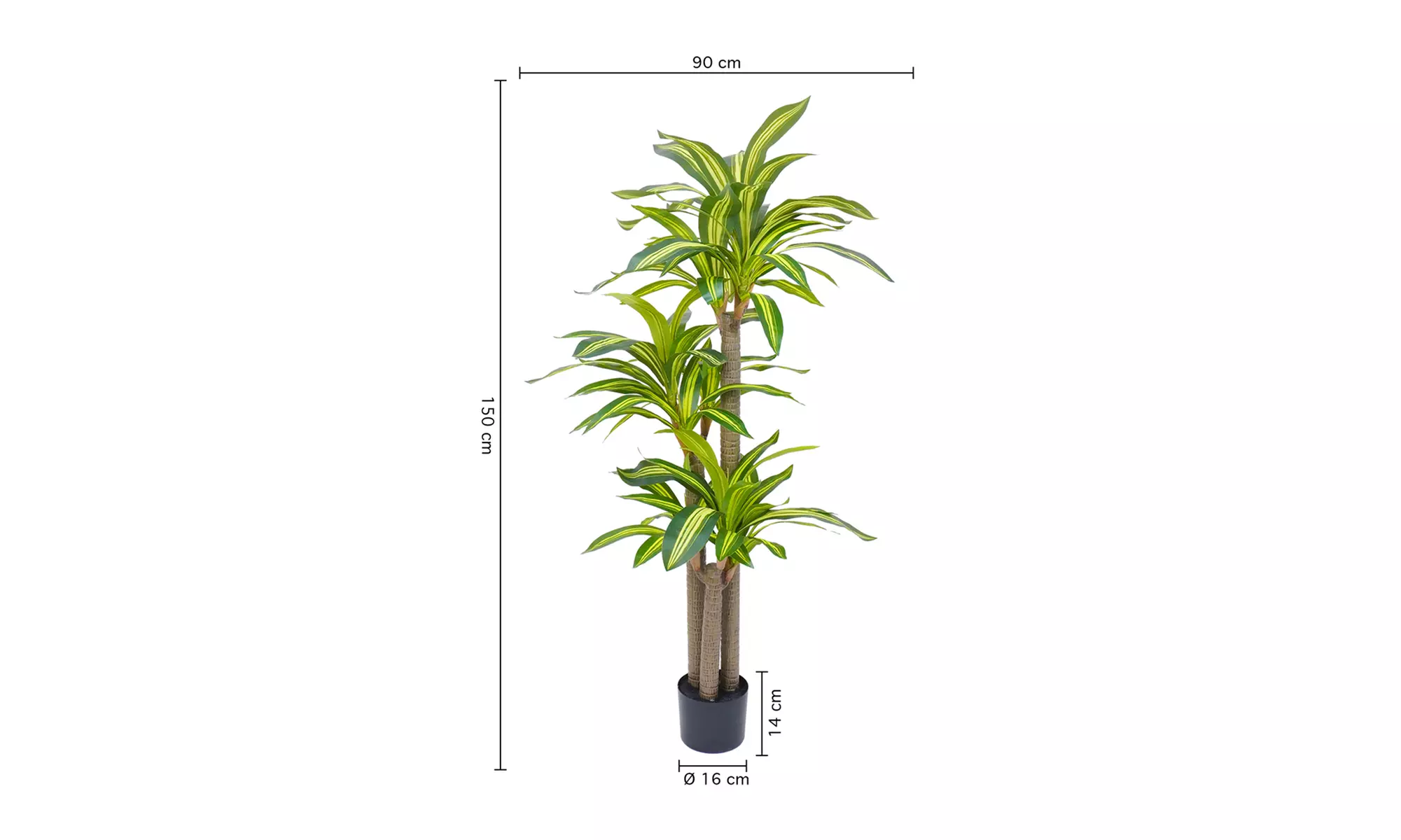 Collezione di piante finte da interno