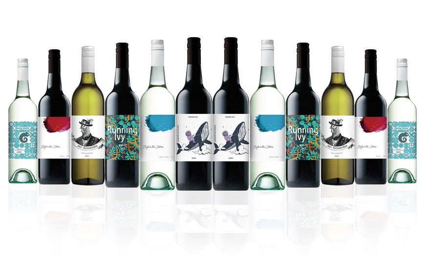 Image 2: Premium Mixed Aussie Red & White Wine Dozen