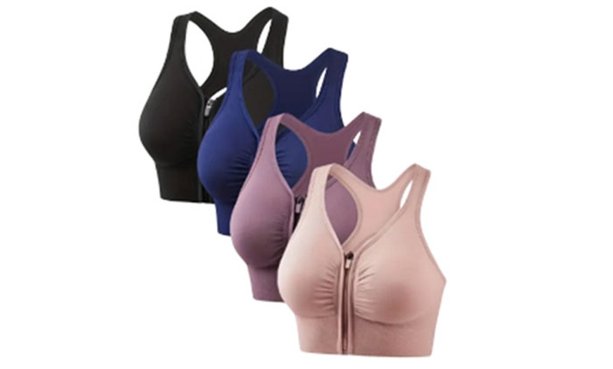 Image 1: Women's Front Closure Sports Bra