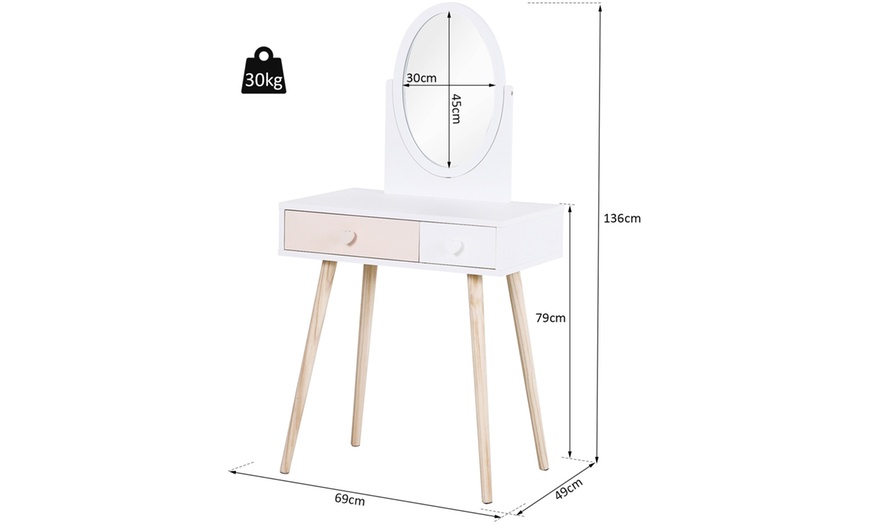 Image 19: Kids Pretend Play Vanity Table