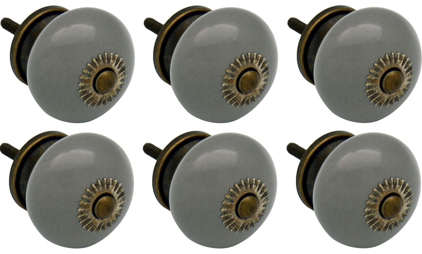 Image 7: 6 Ceramic Drawer Knobs 8 Colours