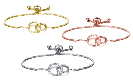 1, 2 ou 3 bracelets Link Friendship de la marque Philip Jones ornés d'un cristal Swarovski®