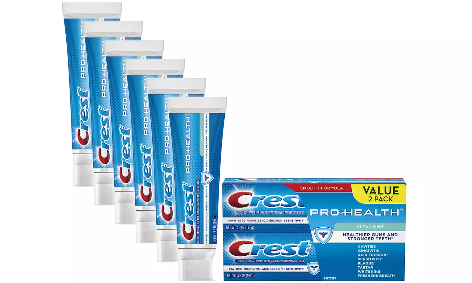 Crest ProHealth Clean Mint Toothpaste (4.6 Oz.; 2, 4 or 6-Pack) - Primary Image