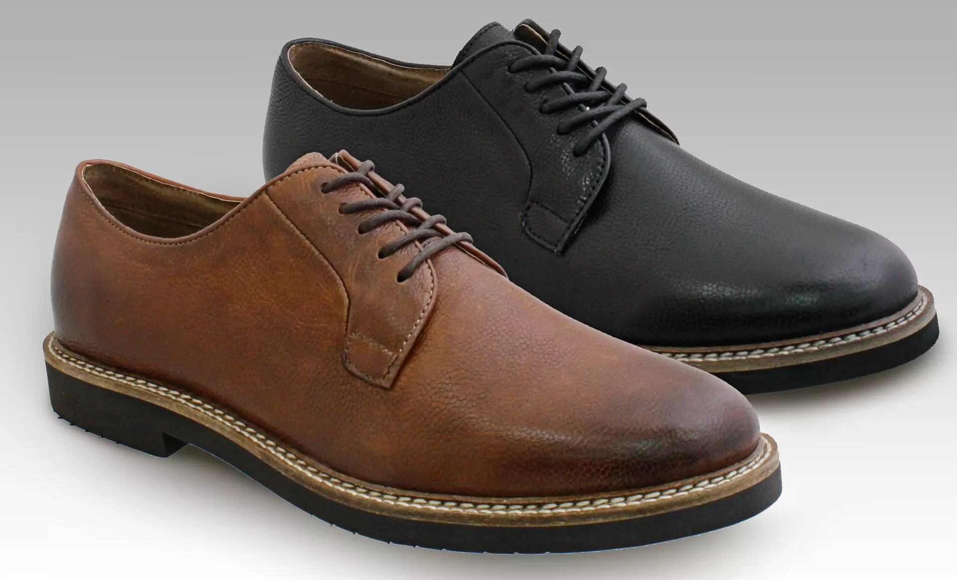 G.H. Bass & Co. Men's Leather Oxford in Black or Whiskey. Free Returns.  - Primary Image