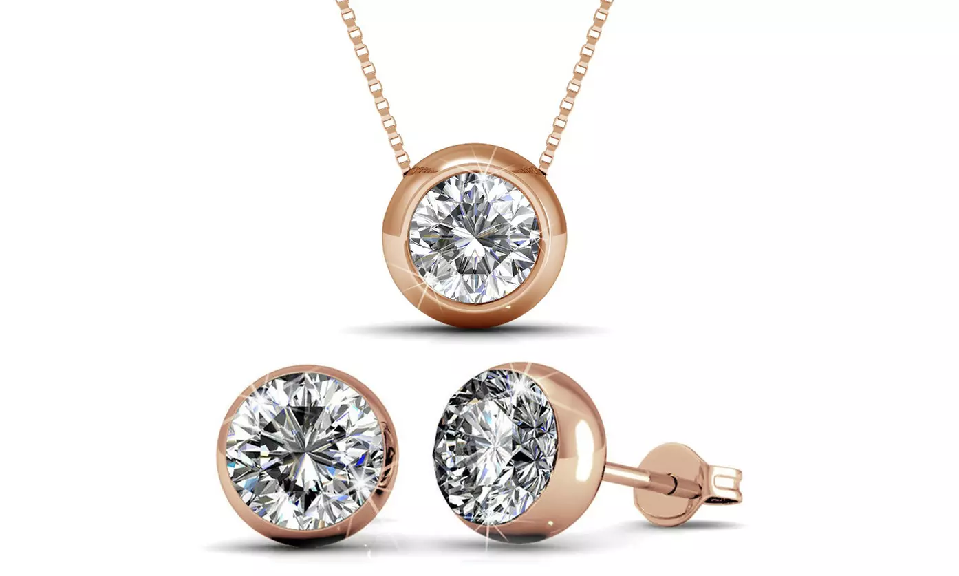 Collane, orecchini e bracciali con cristalli