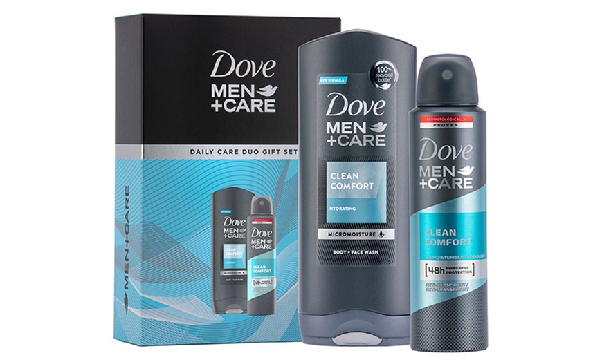 Image 1: One or Two Dove Men+Care Daily Care Duo Gift Sets