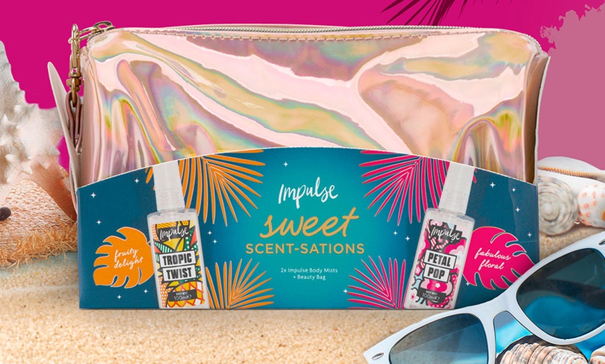 Image 2: Impulse Sweet Scent-Sations Body Mist Beauty Bag Gift Set