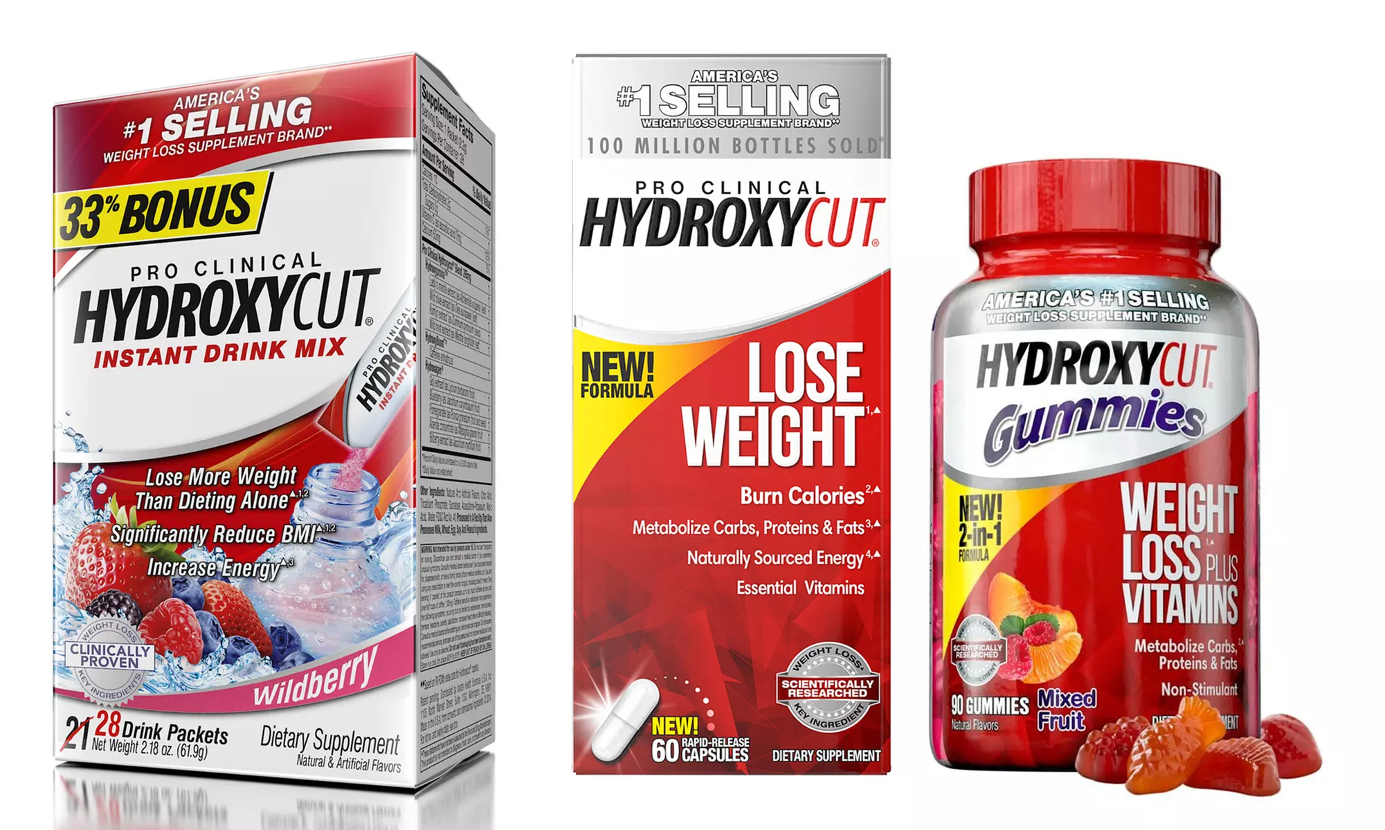 Best of Hydroxycut: Gummies, Drink Mix & Pro Clinical - Primary Image