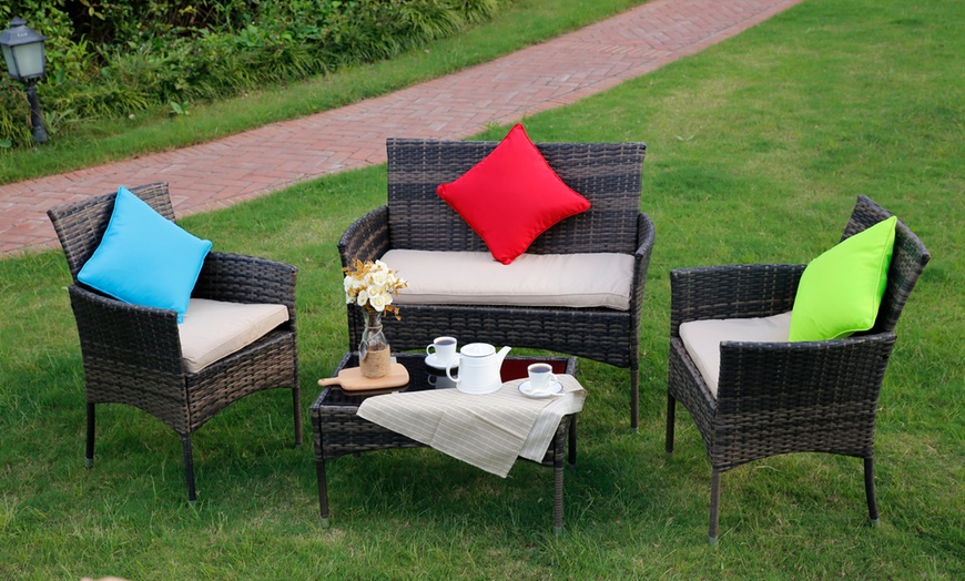 Image 3: Eton Rattan-Effect Furniture Set