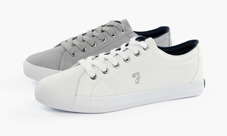 Image 1: Farah Canvas Plimsolls