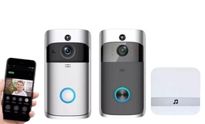 Wi-Fi Video Smart Doorbell with Batteries and Optional Chime