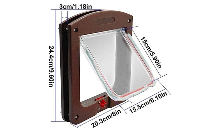 Image 5: Four-Way Magnetic Pet Door 