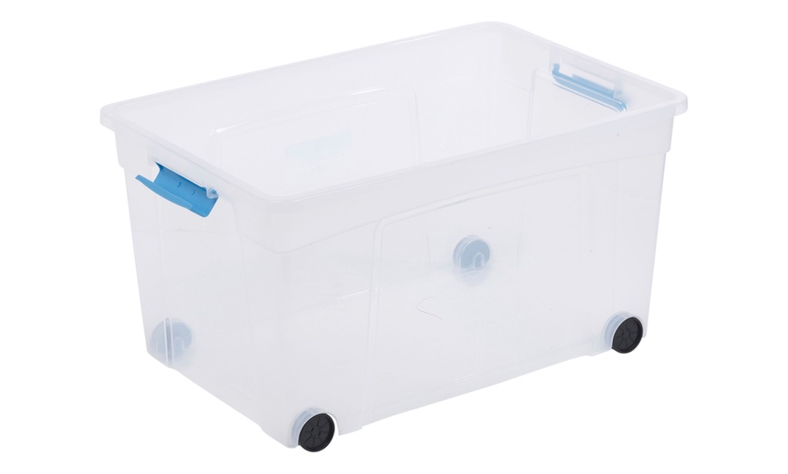 Image 2: Clippy Storage Box With Wheels