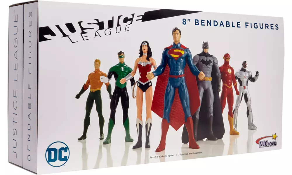 Justice Leauge Bendable Figures Set (7-Piece) - Primary Image