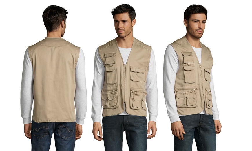 Image 2: Multi-Pocket Reporter Vest